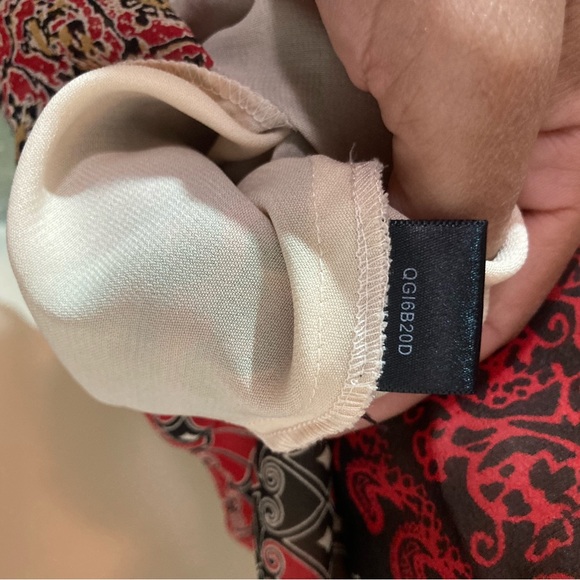 BCBG Strapless Red and Brown Maxi Dress - Picture 8 of 8